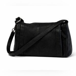 Rolfs Black Genuine Leather Crossbody Shoulder Bag Classic Everyday bag